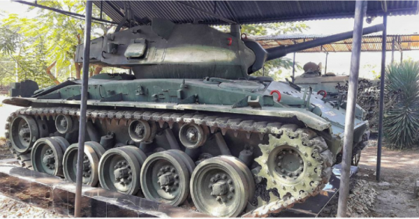American WW2 Chaffee tank in India. By Mohit S CC BY 2.0 2