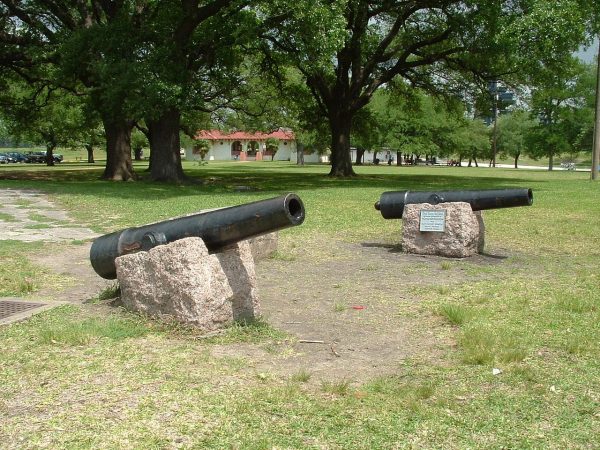 Replica of “Twin Sisters” smoothbores used in the Battle of San Jacinto