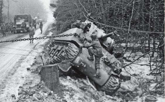 M4A3 Sherman being recovered
