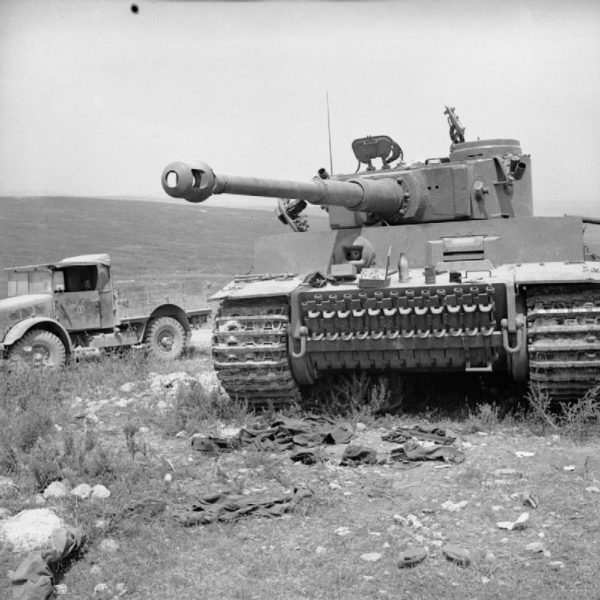 Tiger 131 after capture in Tunisia, 6 May 1943