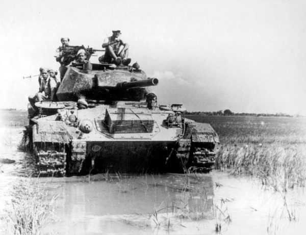The French deployed several M24 Chaffee tanks during the Battle of Dien Bien Phu.