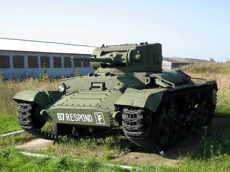 Infantry tank Valentine II in Kubinka tank museum, Russia. Photo Saiga20K CC BY-SA 3.0