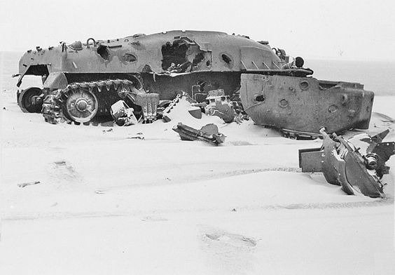 Dutch seaside gunnery range target tank