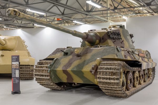 The mighty Tiger II. This one is number 104 from the 101st SS Panzer Division, and was abandoned in Normandy in August 1944 after its final drive failed. Image by Morio CC BY-SA 4.0