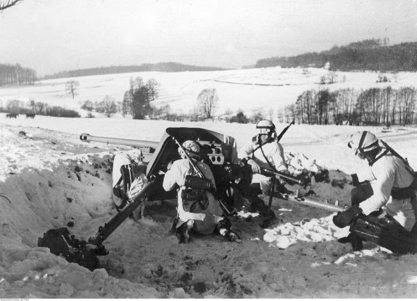 The PaK 38 was a German 5 cm anti-tank gun that could penetrate the sides of a T-34 from over 1000 metres away.