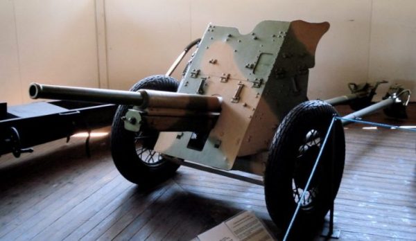 45 mm anti-tank gun M1932. Image by Balcer CC BY 2.5