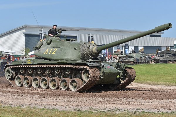 The huge M103 with its powerful 120 mm M58 gun, perhaps the most powerful tank gun in service during the Cold War. Image by Alan Wilson CC BY-SA 2.0