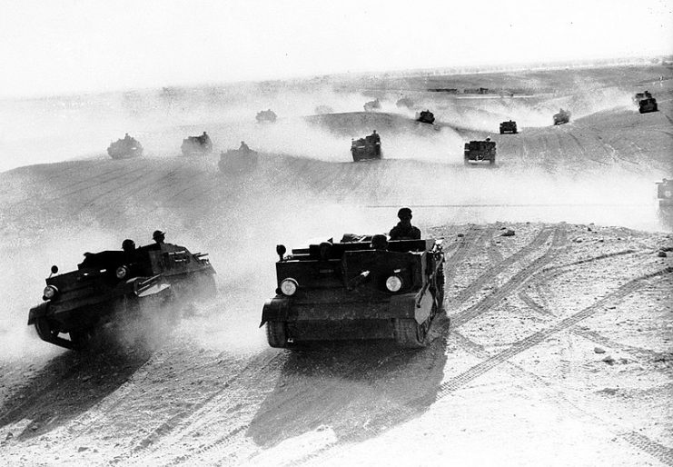 Bren Carriers towards Bardia, Libya, January 1941