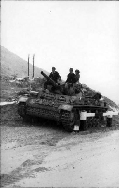 Flammpanzer III in Italy.