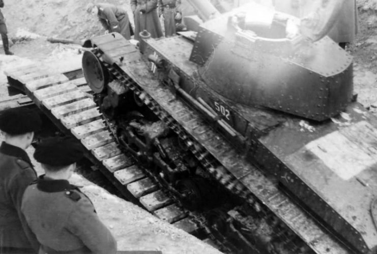 Panzer 35t 502 during trials