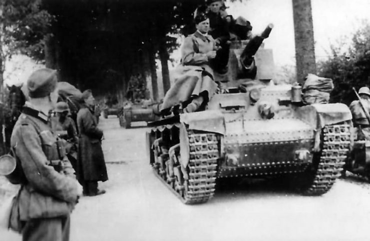 Panzer 35(t) on road