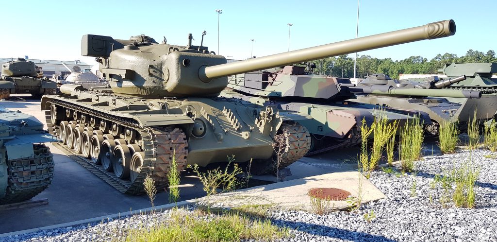 The T29E3 with its distinct ‘ears’ of the rangefinder. Image by Pierre-Olivier B CC BY-SA 2.0.