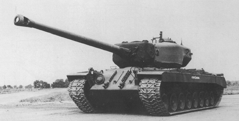 The T34 would eventually lead into the T43 heavy tank, known in service as the M103.